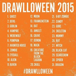 Drawlloween prompts