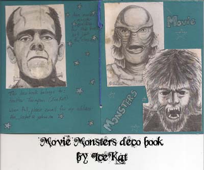 Movie Monsters deco book