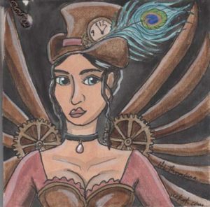 steampunk woman deco by IceKat