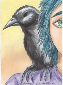 crow on my shoulder deco