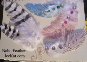 paper boho feathers